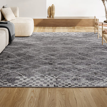 Asilah Moroccan Modern Diamond Area Rug